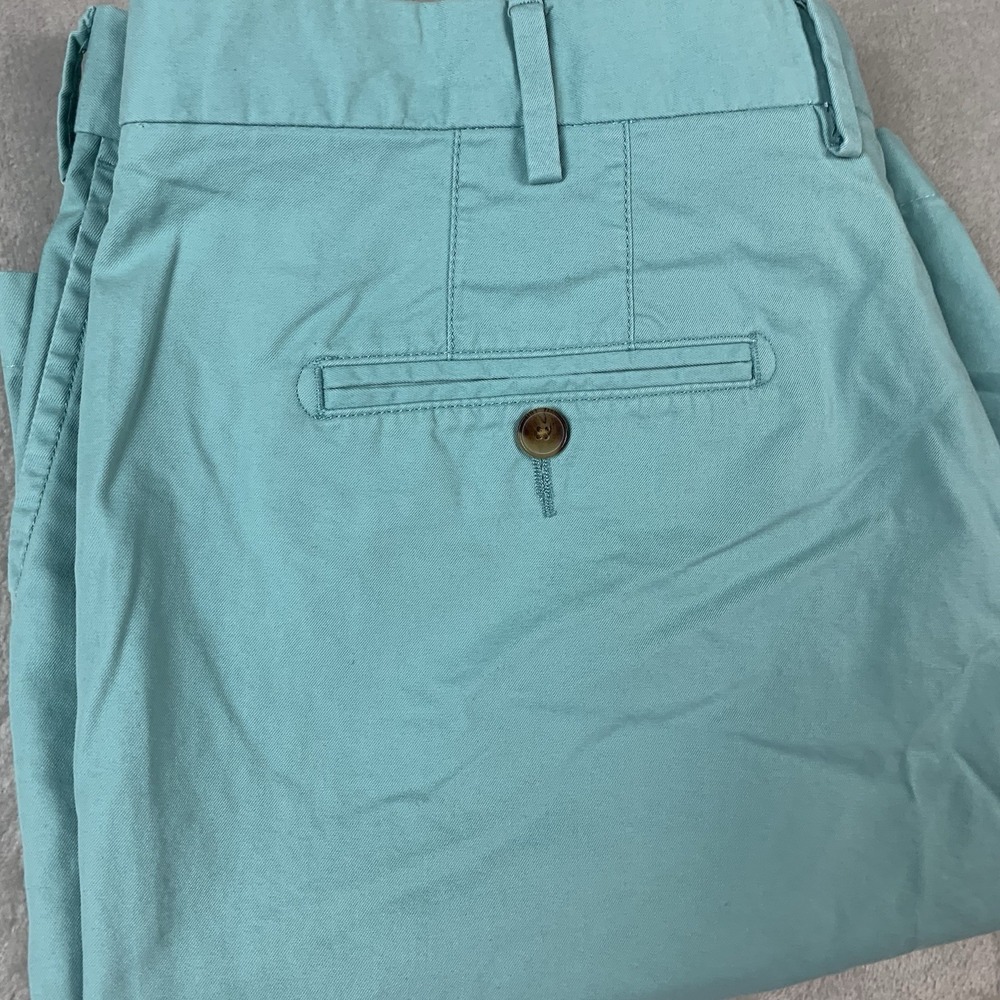 Peter Millar Shorts Mens 40 Green Golf Pima Cotton Flat Front Chino Casual
